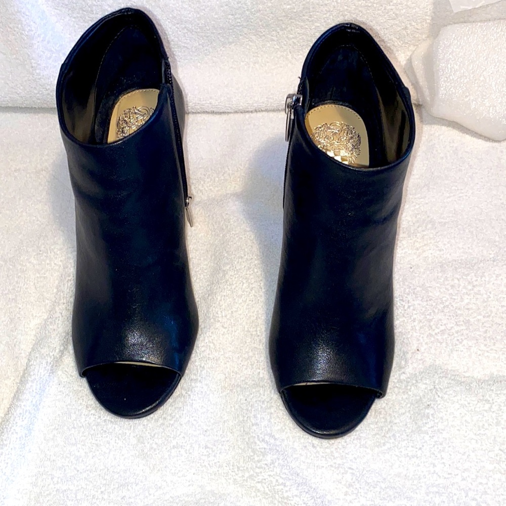 Vince Camuto Black Leather Booties